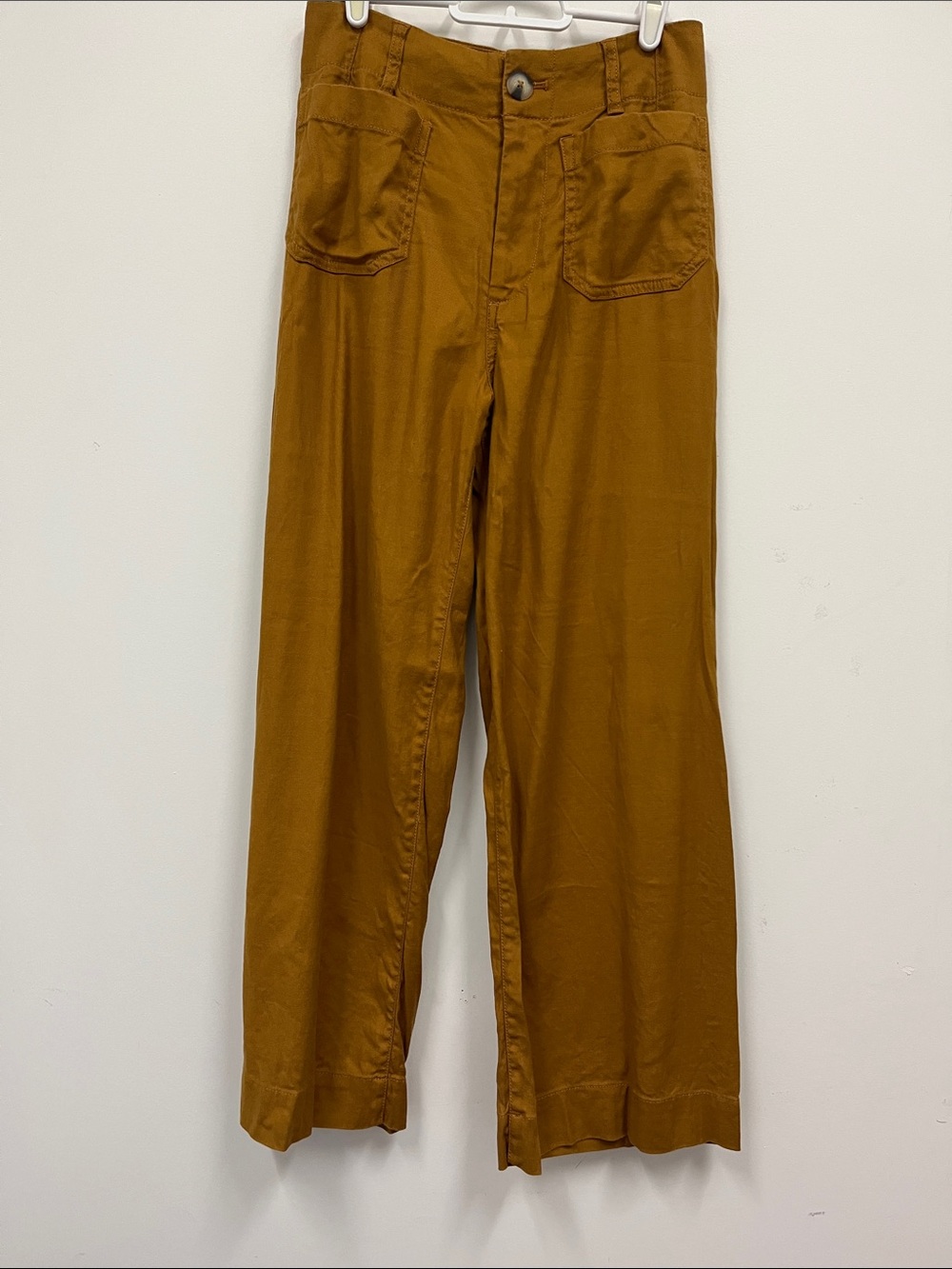 Anthropologie Maeve "The Colette" linen blend wide leg pants size 26